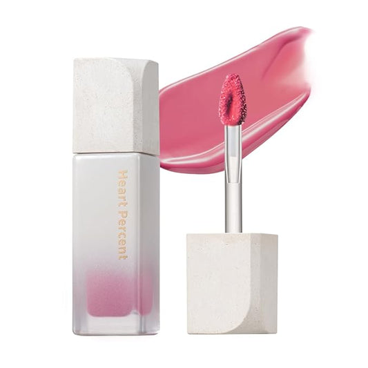 Heart Percent Dote On Mood Pure Glow Tint, Watery & Lightweight Moisturizing Lip Stain Long Lasting Liquid Lipstick 6.8g, #14. Magenta Dew-Velvo Beauty