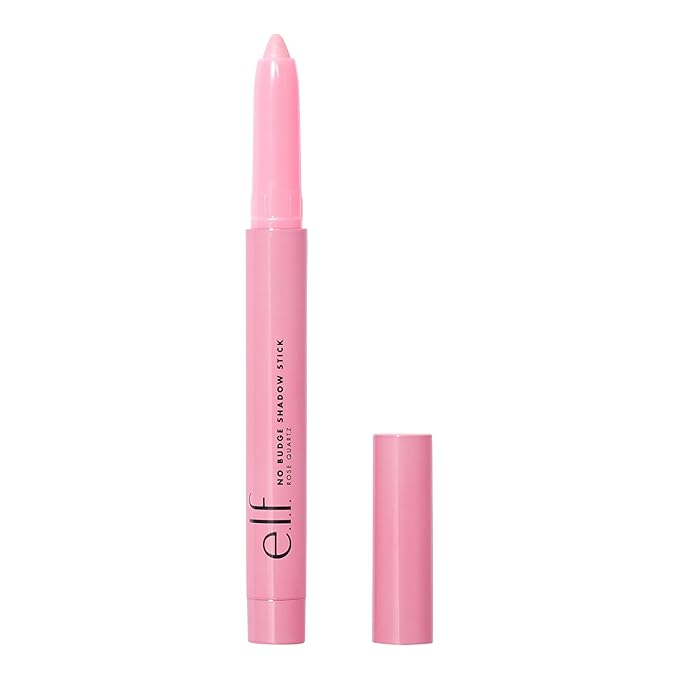 e.l.f. No Budge Shadow Stick, Long-Lasting Cream Eyeshadow Stick For High-Pigment, Metallic Color, Vegan & Cruelty-Free, Rose Quartz-Velvo Beauty