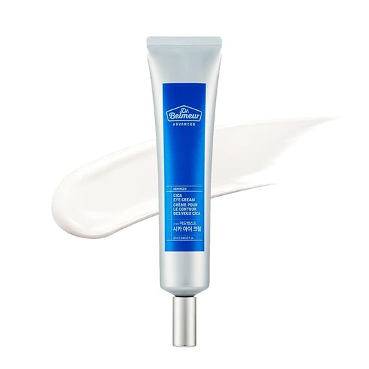 Advanced CICA Eye Cream (0.9fl oz) - Gentle Eye Care for Delicate Skin. Korean Skin Care by LG Beauty. Ceramide, Centella Asiatica, Pro-Retinol.-Velvo Beauty