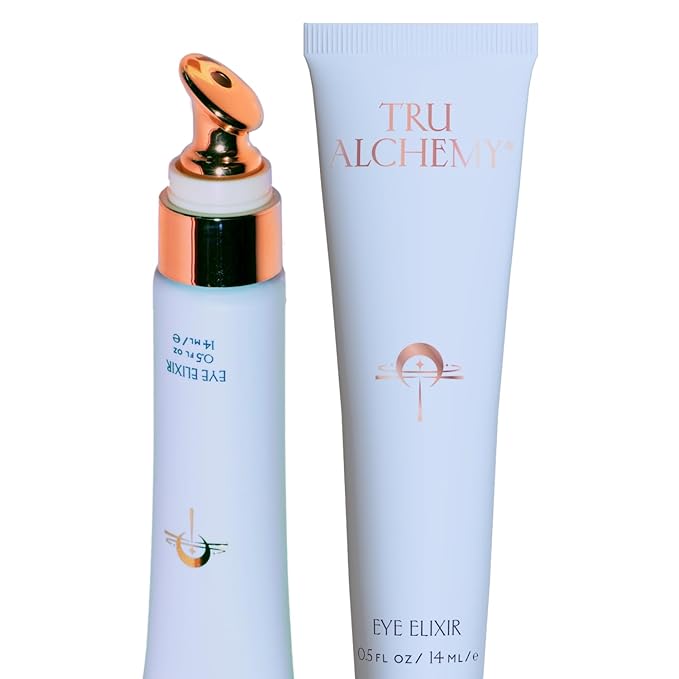 Tru Alchemy Eye Elixir Cooling Eye Treatment Cream - Dark Circle Eye Cream for Puffiness and Bags Under Eyes - Caffeine, Hyaluronic Acid, Vitamin C (2-Pack)-Velvo Beauty