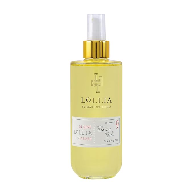LOLLIA In Love Dry Body Oil, 6.8 Fl. Oz. – Classic Petal – Women’s, Scented, Moisturizing, Dry Body Oil for Women, For All Skin Types-Velvo Beauty