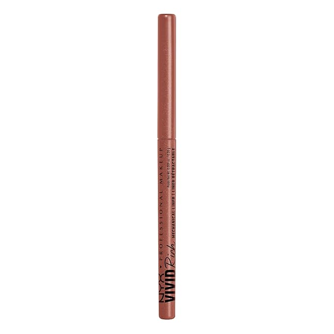 NYX PROFESSIONAL MAKEUP Mechanical Eye Pencil, Vivid Rich Mechanical, Creamy Retractable Eyeliner - Spicy Pearl, Bronze Eyeliner-Velvo Beauty