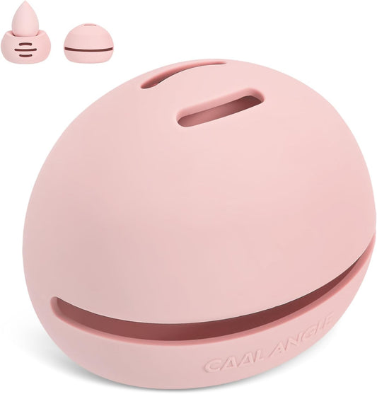 Makeup Sponge Holder Silicone Beauty Sponge Holder Makeup Blender Case for Travel 2 in 1 Stand Storage For Quick Drying Pink-Velvo Beauty