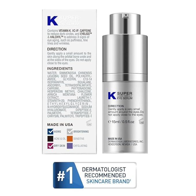 Vitamin K Super Eye Cream, 0.5 Fl Oz.-Velvo Beauty