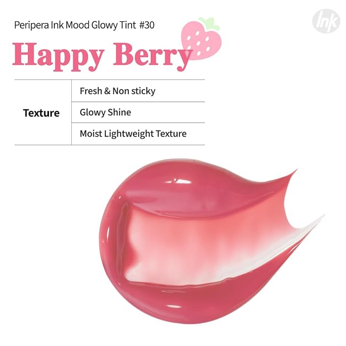 Peripera Ink Mood Glowy Tint (030 HAPPY BERRY)-Velvo Beauty