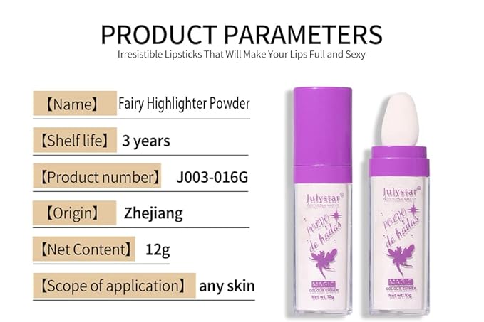 AKARY Shimmer Highlighter Powder, Fairy Polvo De Hadas Highlighter Powder & Blush Stick, Instant Glow Luminizer Duo, Glitter Body Face Hair High Gloss Stick, Sparkle Smudge-Proof Highlighter Stick Party Makeup (B1- #2)-Velvo Beauty