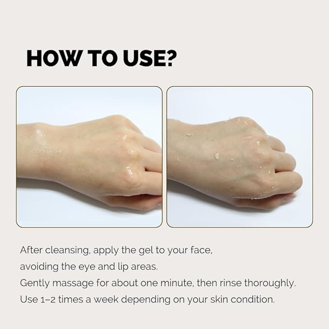 IASO Triple Action White Peeling Gel | Exfoliating Gel for Face, eep Pore Cleanse, Tone-Up Effect & Smoother Skin Texture, Korean Skin Care, 5.07 oz-Velvo Beauty