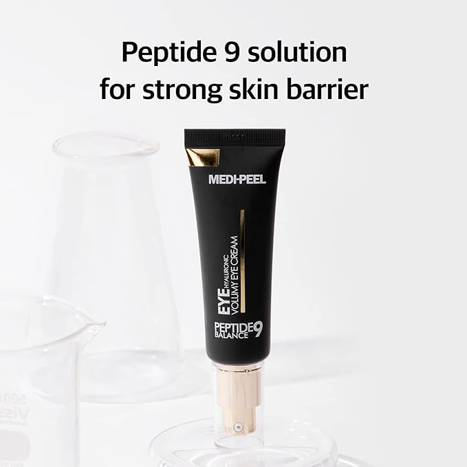 Medi-Peel Peptide9 Hyaluronic Volumy Eye Cream, Anti-Aging, Brightening, Reduces Wrinkles, Under Eye Bags, Dark Circles & Puffiness Care, Hyaluronic Acids, Enhance Elasticity, Korean Skin Care-Velvo Beauty