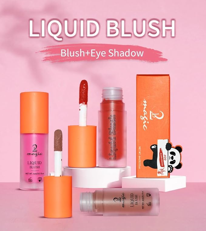 Liquid Blush, Long-lasting & Blendable Liquid Blush for High-Pigment Color, Achieve a Soft, Dewy, Healthy Natural Finish (09-Blood Orange, 0.2 Ounce)-Velvo Beauty