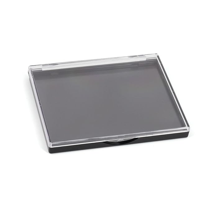 Magnetic Makeup Palette with Clear Top, 5 Pack Empty Eyeshadow Palettes depots Travel Storage Box for DIY Cosmetics Bronzer Highlights Powder (Small Palette - 4.8" x 4")-Velvo Beauty