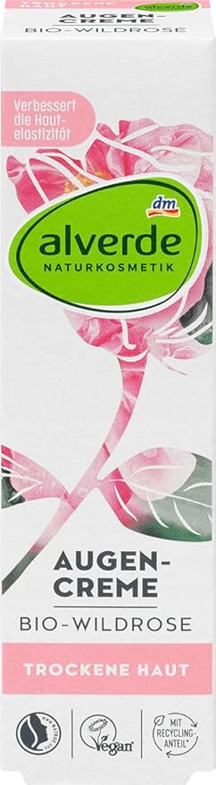 MIZPZL Alverde NATURAL COSMETICS Eye cream wild rose, 15 ml-Velvo Beauty