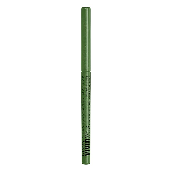 NYX PROFESSIONAL MAKEUP Mechanical Eye Pencil, Vivid Rich Mechanical, Creamy Retractable Eyeliner - It's Giving Jade, Olive Green Eyeliner-Velvo Beauty
