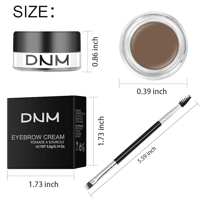 evpct Taupe Eyebrow Powder Pomade Gel Shaper Makeup Kit with Dual-ended Brush, Eyebrow Stencil Kit for Women Shaping, Eye Brow Pomade Stencil Shaper Tinting kits for Women, Long Lasting Waterproof-Velvo Beauty