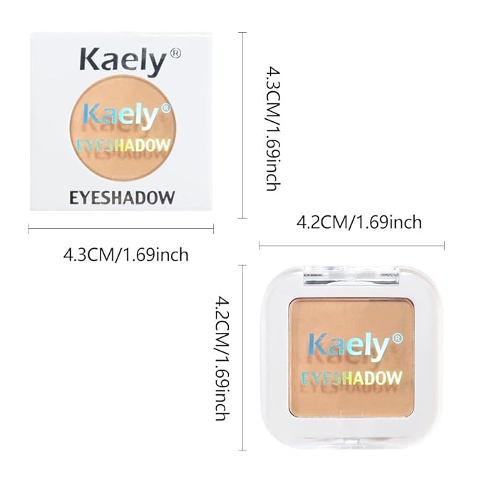 Buildable Matte Eyeshadow Makeup Palette Single - Light Nude Brown Burly Wood Shades | Creamy Pressed Powder for Easy Blending | Mini Travel Palette for Women | Everyday Natural Eye Makeup-Velvo Beauty