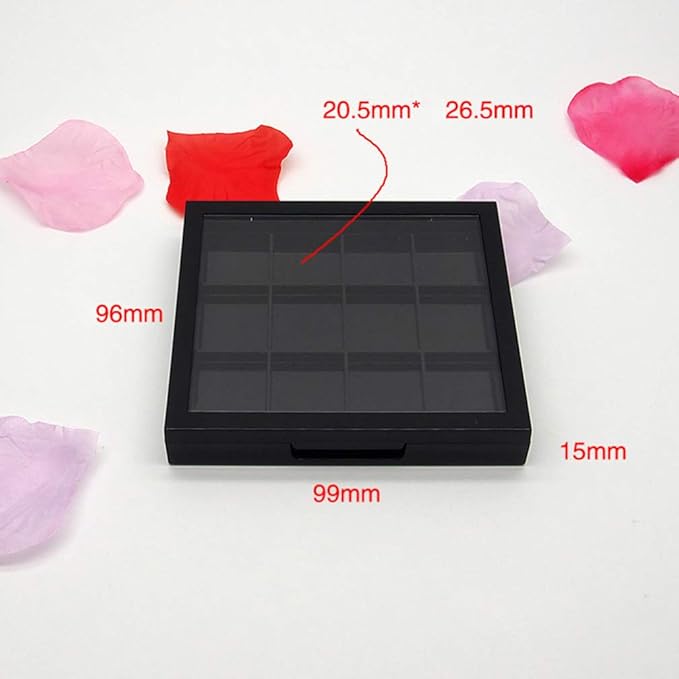 Empty Eyeshadow Palette Eyeshadow Makeup Palette Lipstick Container Makeup Empty Case for Blush Lipstick, 1Pcs 12 Grids-Velvo Beauty