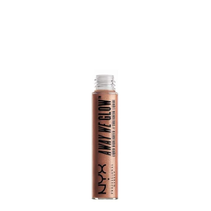 NYX Professional Makeup Away We Glow Liquid Highlighter, Rose Quartz, 0.22 Fluid Ounce-Velvo Beauty