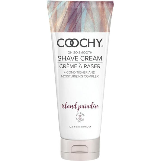 Coochy Shave Cream - Moisturizing Shave Lotion - Gentle Intimate Shaving Cream - For Bikini Area, Underarms, Legs & More - Rash-Free, Hydrating Formula - Island Paradise, 12.5 oz-Velvo Beauty