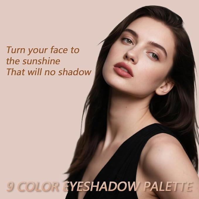 K'APEINE Eyeshadow Palette 9-Colors Nude Eye Shadow Palette Natural Brown Eyeshadows Palette Makeup Cool-Toned Highly Pigmented Eyeshadow for Eyes Long Lasting Naturing-Looking-Velvo Beauty