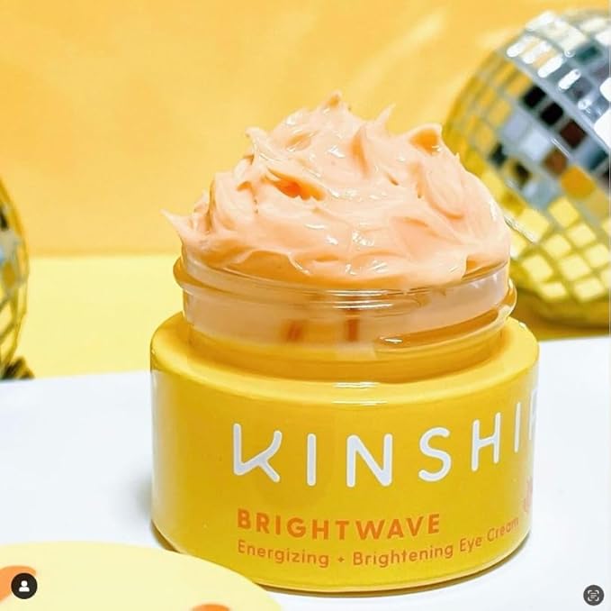 Kinship Brightwave Vitamin C Face + Eye Duo | 10% Vitamin C Serum (1 Fl Oz) | Brightening Eye Cream (0.5 Oz) | Fade Dark Spots | Reduce Fine Lines, Wrinkles, Dark Circles + Puffiness | All Skin Types-Velvo Beauty