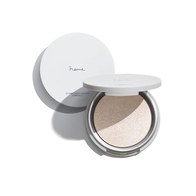 heme Glowy Highlighter Compact 5.5g (04 Glacial White)-Velvo Beauty