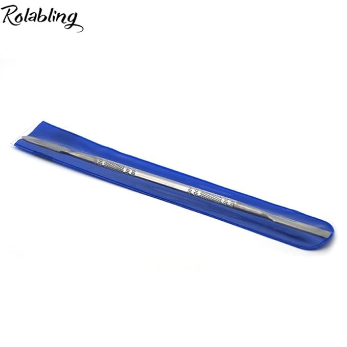 7.2 inches Pro Stainless Steel Make Up Spatula Double Sided Cosmetic Stirring Rod Nail Art Manicure Tools (size-2)-Velvo Beauty