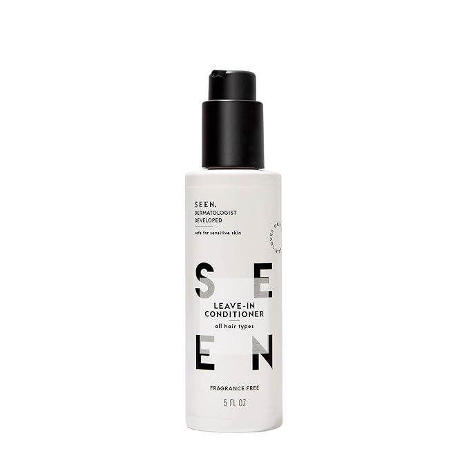 SEEN Leave-In Conditioner, Fragrance Free - Leave-In Hair Conditioner & Heat Protectant Spray- Detangles & Hydrates- No Parabens, Sulfates or Phthalate-Velvo Beauty