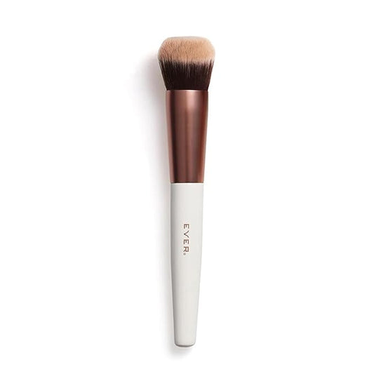 EVER Foundation Brush, Professional Face Makeup Brushes for Liquid and Powder Foundation, Contoured Foundation Brush, Vegan and Cruelty-Free-Velvo Beauty