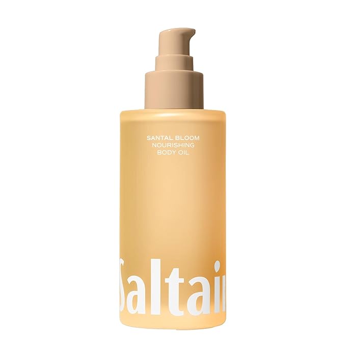 Saltair Body Oil. Luxurious Santal Bloom After Shower and Bath Oil Moisturizer for Women and Men. Botanical, Non-Greasy, and Well-Absorbing Lotion for Hydrating Dry Skin. 4oz Pump Bottle-Velvo Beauty