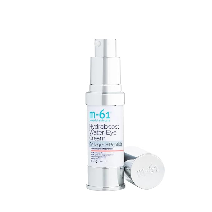M-61 Hydraboost Collagen+Peptide Water Eye Cream - Age-defying vegan collagen and peptide water eye cream with vitamin B5 & baobab pulp extract.-Velvo Beauty
