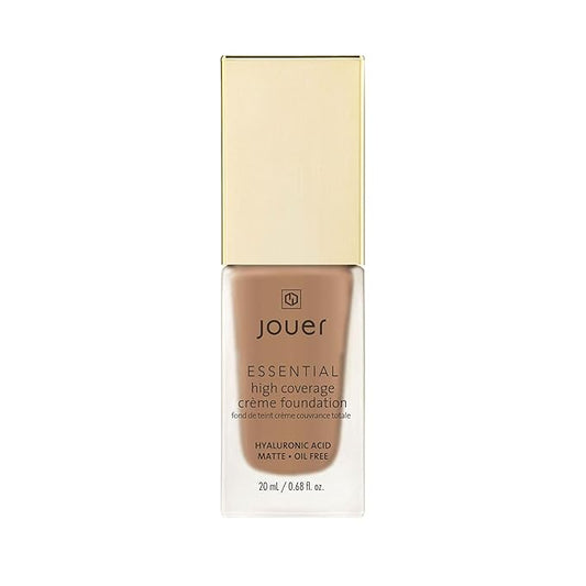 Jouer Essential High Coverage Crème Foundation - Available in 50 Shades for All Skin Tones - Healthy Ingredients - Paraben, Gluten & Cruelty Free - Vegan Friendly-Velvo Beauty