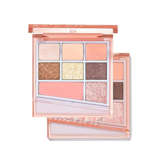 Espoir Real Eye Palette All New #4 Chandelier 0.17 oz | Multi-Use Long-Lasting Blendable 8 Colors Natural Glitter Soft veil matte Makeup Eyeshadow Palette for Various Makeup Looks | Korean Makeup-Velvo Beauty