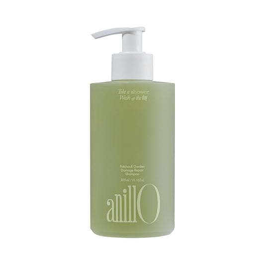 Patchouli Garden Damage Repair Shampoo - Korean Hair Care Nourishing Shampoo for Men & Women w/Patchouli Leaf Water, Protein Complex & Green Herb Complex - Vegan Scalp Cleanser (15.22 fl.oz)-Velvo Beauty