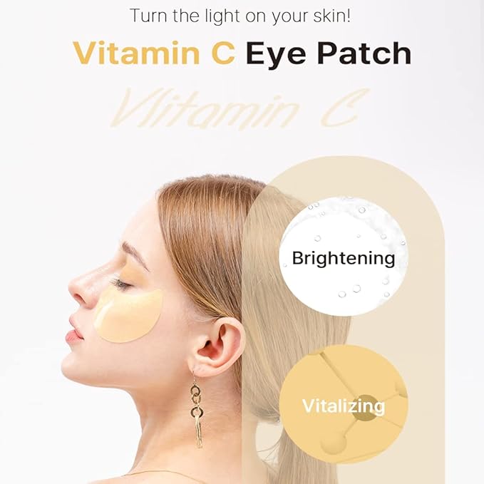 KSECRET Extra Illuminating Eye Gel Patches, 102g/3.45oz. 60pcs (15 full pairs) with VITAMIN C | Korean Skincare | Under Eye Masks for Pigmentation Revoval, Anti-Wrinkles, and Dark CirclesâŠ-Velvo Beauty