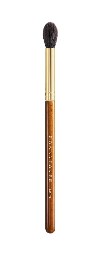 Desert Oak Series Eyeshadow Blending Brush - Dome Goat Hair Bristles for Seamless Crease Work, Premium Bubinga Handle with Gold Brass Ferrule (CM 169)-Velvo Beauty