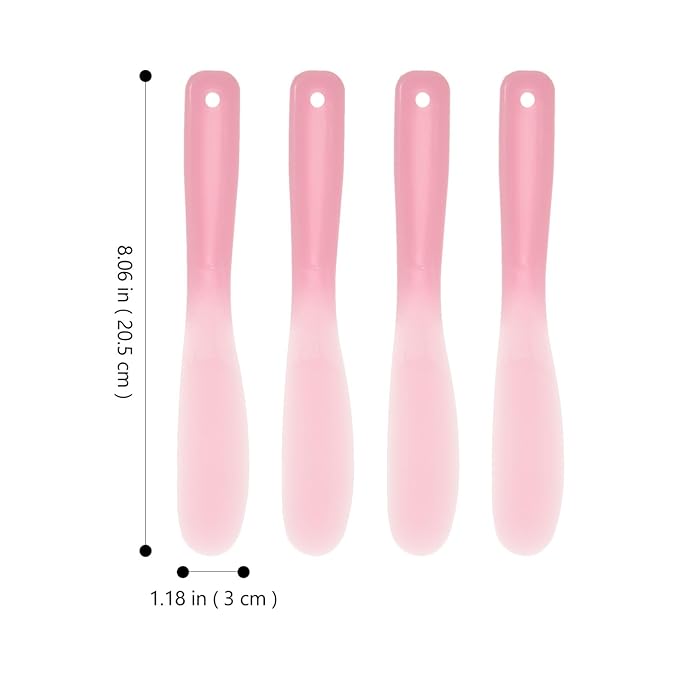 Facial Cream Spatula 10Pcs Mini Cosmetic Spatulas, Silicone Cosmetic Spatula, Mini Cosmetic Skincare Spatula Spoon for Cream, Lotions, Moisturizers Makeup Scoop-Velvo Beauty