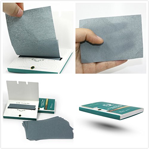 Oil Absorbing Facial Blotting Sheets For Oily Skin, 100 Count, pack of 6 - Natural Bamboo Charcoal Handy Face Blotting Paper for Both Women and Men Use-Velvo Beauty