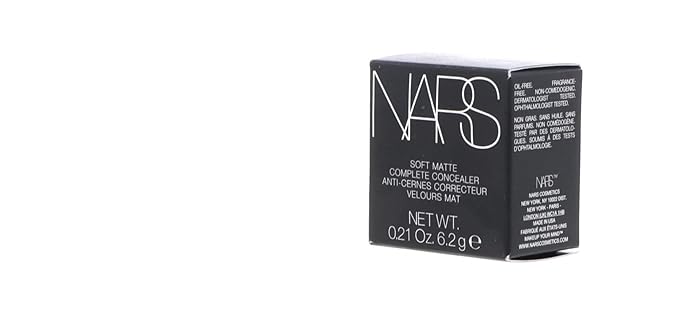 NARS Soft Matte Complete Concealer Chantilly - for fair skin with neutral undertones, Natural, 0.21 Ounce (Pack of 1), C-NA-062-03-Velvo Beauty