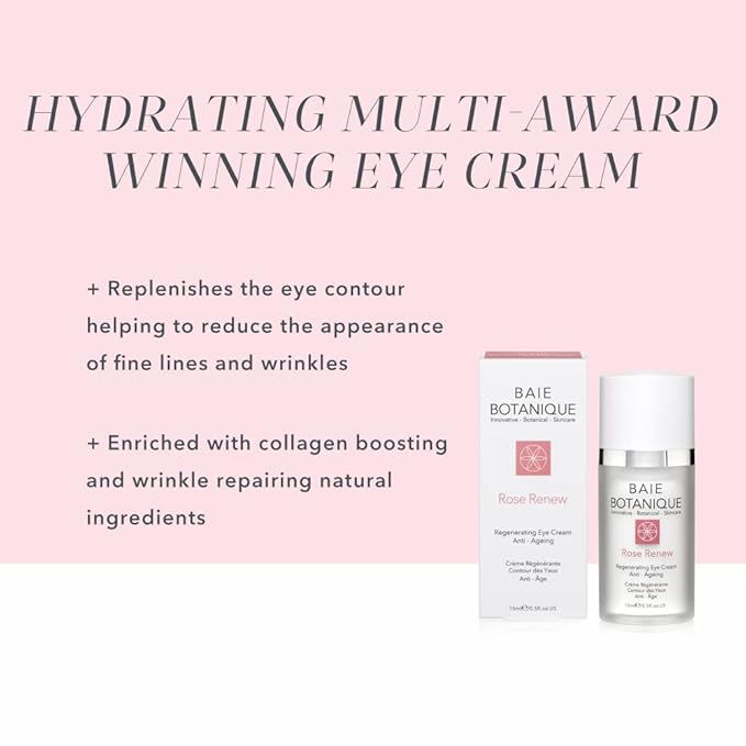Baie Botanique Anti-Aging Eye Cream 15ml, Edelweiss Stem Cells, Low Molecular Hyaluronic Acid Multi Award Winning - 100% Natural, 70% Organic-Velvo Beauty