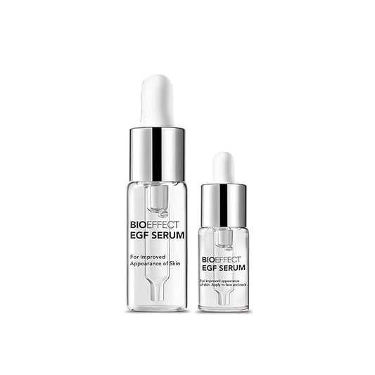 BIOEFFECT EGF Serum Treatment Duo with Hyaluronic Acid, Enhance Skin with Moisturizing, Firming, Wrinkle-Fighting Treatment for Face And Neck, Day And Night, Best Derma Roller Facial Serum-Velvo Beauty