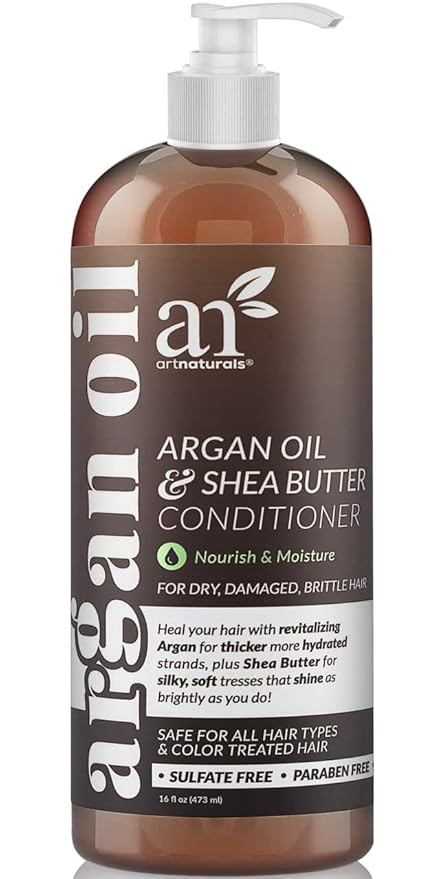 Artnaturals Argan Oil Hair Conditioner - (16 Fl Oz / 473ml) - Sulfate Free - Treatment for Damaged and Dry Hair - For All Hair Types - Safe for Color Treated Hair-Velvo Beauty