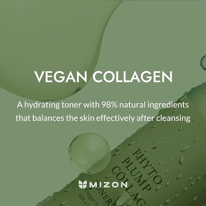 MIZON Phyto Plump Collagen TONER, Plant Collagen with Adenosine, Vegan Formula, Hydrating, Anti-Wrinkle Care (150 ml/5.07 fl oz)-Velvo Beauty