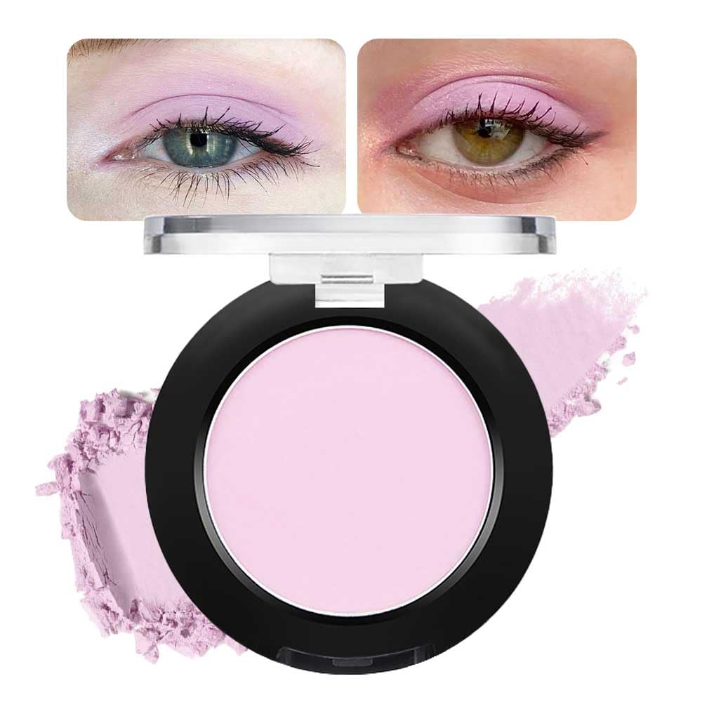 Eyeshadow Single Matte, High-Pigment Monochrome Eye Shadow Pressed Powder, Everyday Velvety Silky Eye Makeup Looks, Professional Long-Lasting Waterproof Single Eyeshadow Palette, Pink Nude 02-Velvo Beauty