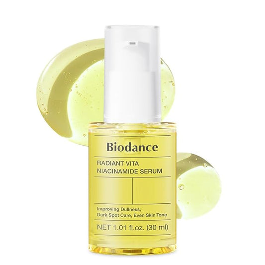 BIODANCE Radiant Vita Niacinamide Serum, Brightening, Dark Spot Care, Hydrating for Sensitive Skin, Filter Glow Serum for All Skin Types, Korean Skincare | 1.01 floz x 1 ea-Velvo Beauty