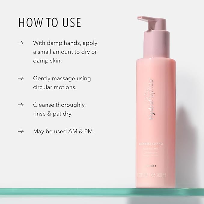 HydroPeptide Cashmere Cleanse, Facial Rose Milk, Clean & Balance Skin's Natural Oils, 6.76 Ounce-Velvo Beauty