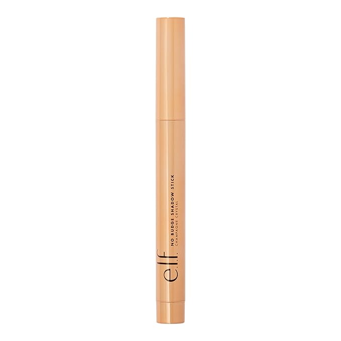e.l.f. No Budge Shadow Stick, Long-Lasting Cream Eyeshadow Stick For High-Pigment, Metallic Color, Vegan & Cruelty-Free, Champagne Crystal-Velvo Beauty