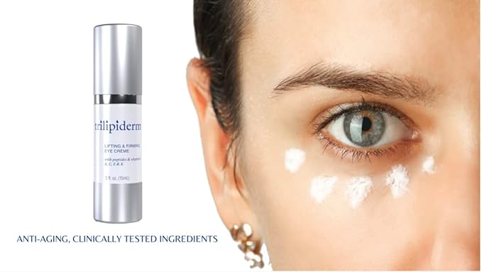 Trilipiderm Natural Lifting & Firming Eye Creme hydrating, healthy eye treatment for fine lines-Velvo Beauty