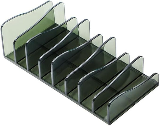 1 Piece Makeup Palette Organizer Acrylic Cosmetic Organizer 8-Section Eyeshadow Organizer Eyeshadow Blush Contour Palette Makeup Palette Cosmetic Organizer Eyeshadow Palette Organizer, Green-Velvo Beauty