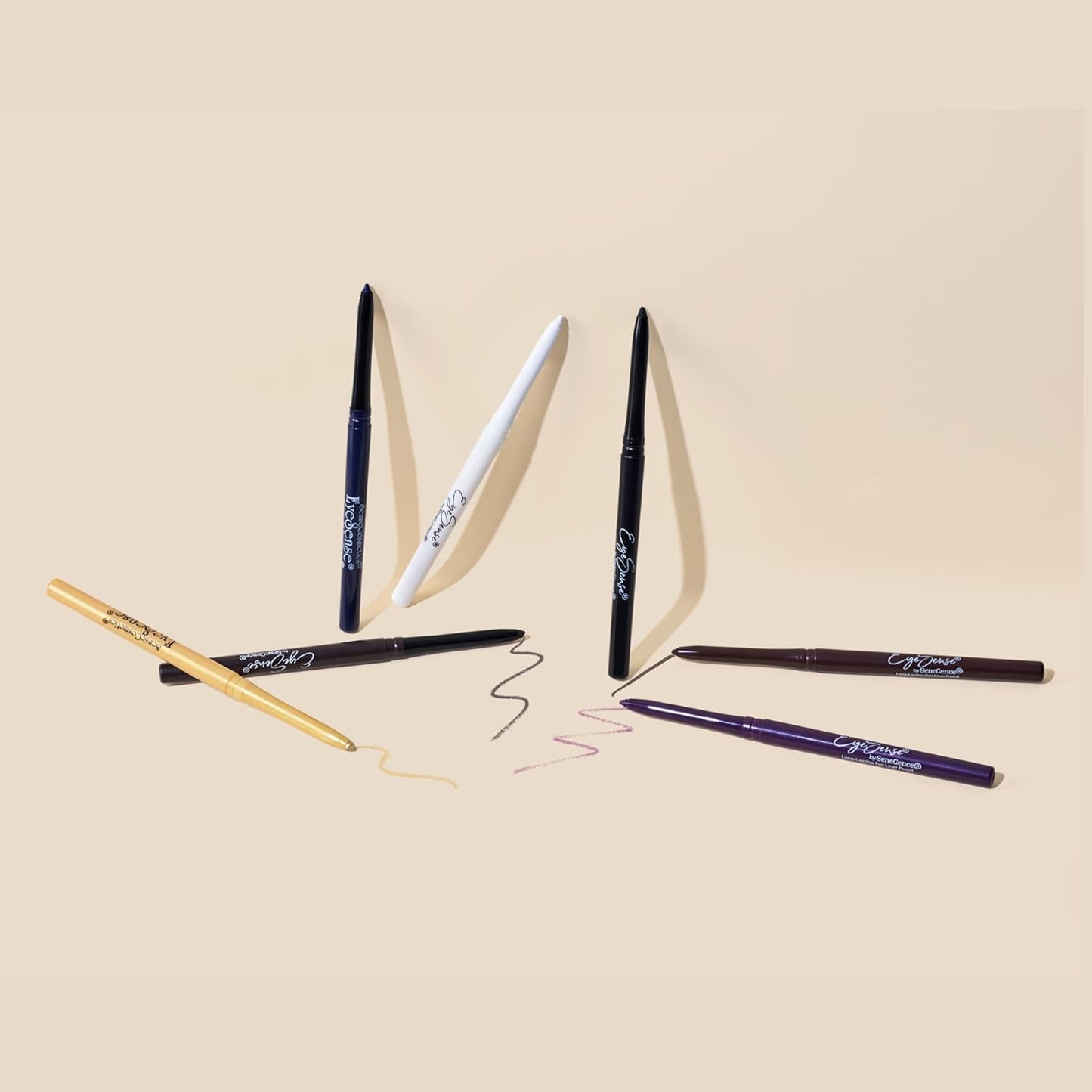 EyeSense Long-Lasting Eyeliner Pencil, Navy, Waterproof, Smudge-Proof, Highly Pigmented, Retractable Tip for Easy Application-Velvo Beauty