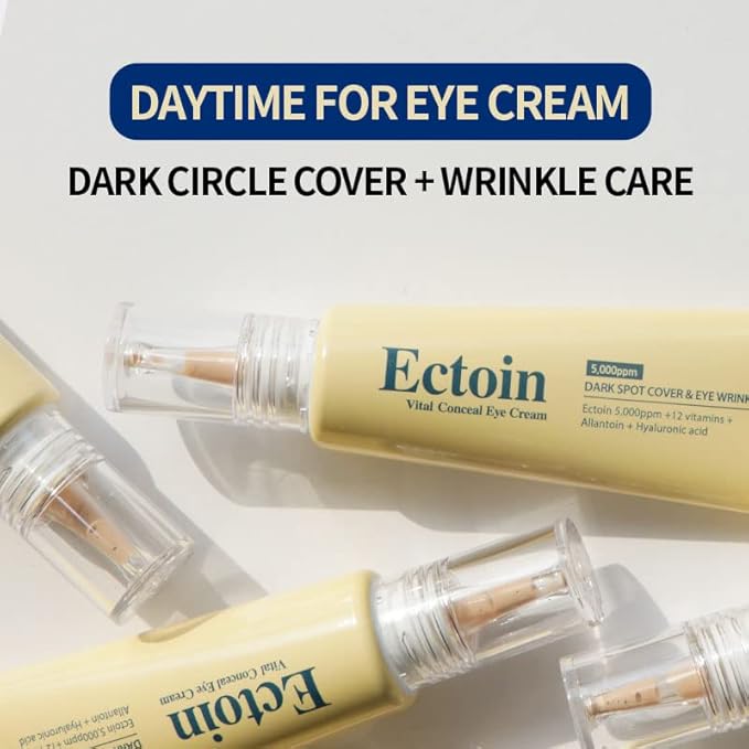 Korean skin care TheYEON Ectoin Vital Conceal Eye Cream for Dark Circle / 20ml 0.67 fl. oz/Concealer, Hydrates, Covers, Wrinkles and Puffiness, Anti Aging-Velvo Beauty