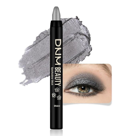 evpct Dazzling Grey Shimmer Cream Eye Shadow Brightener Sticks Set for Eyes, Grey Shimmery Matte Pencil Eye shadow Applicator Stick Pen Palette Makeup Waterproof sombras en crema para ojos 02#-Velvo Beauty